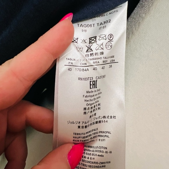 GIORGIO ARMANI • CHEVRON BOW BLAZER - Picture 9 of 9